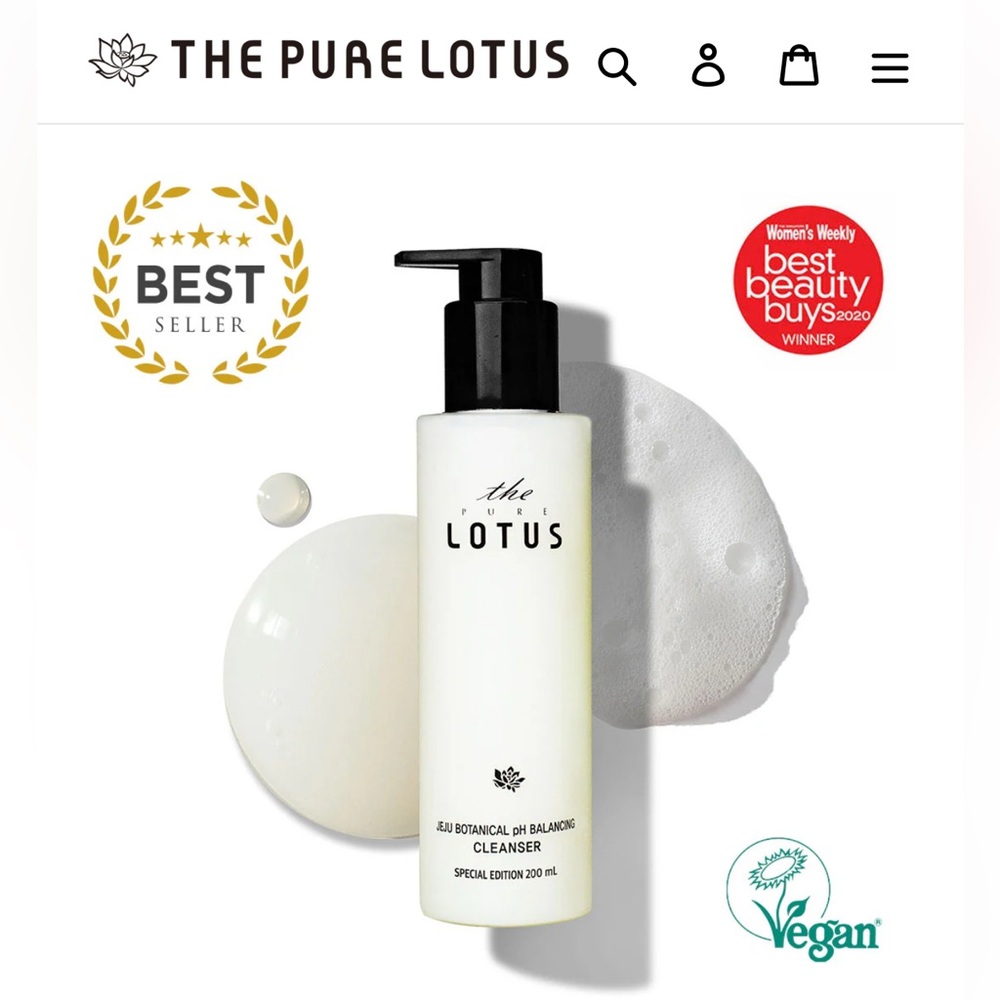 The Pure Lotus Cleanser 150 ml new in box Korean Skincare